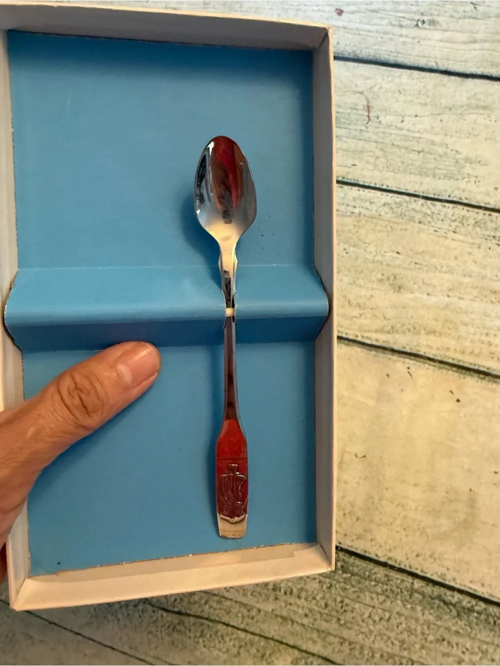 1970’s vintage new in box Oneida Holly Hobbie silver spoon. Collector/ trinket.